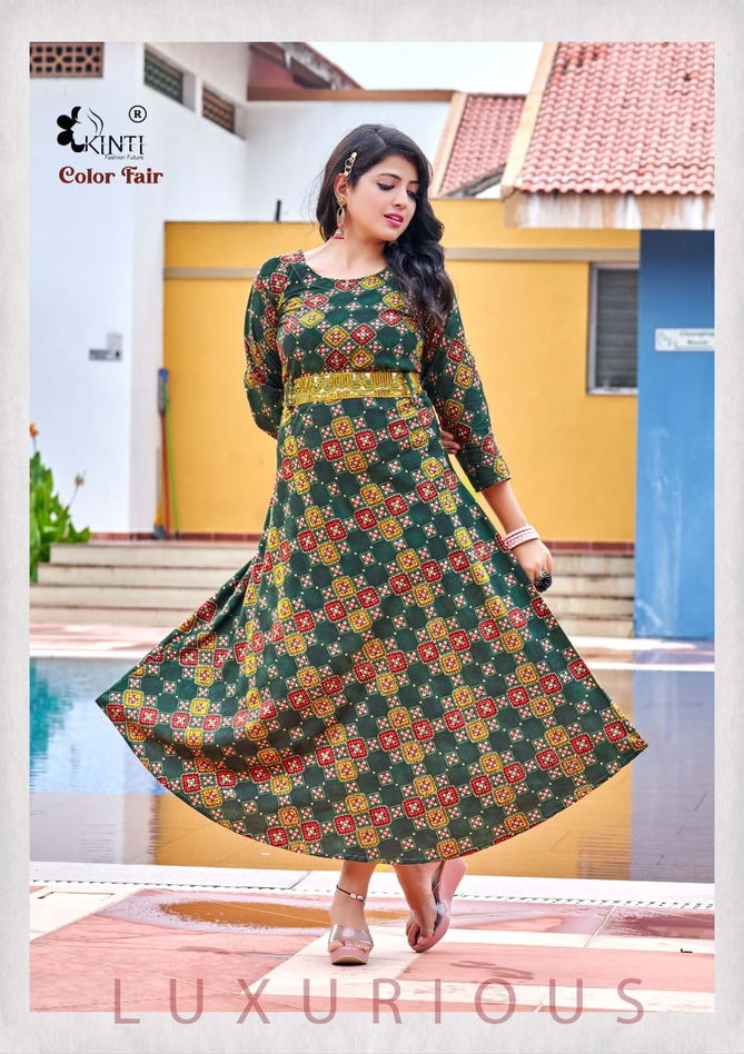 Kinti Color Fair Fancy Wholesale Party Wear Anarkali Kurtis